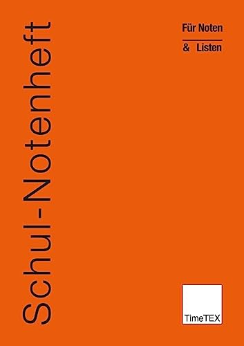 TimeTEX Schul-Notenheft A5, Orange