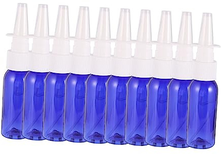 10 Pièces 30 ml épaule ronde longue bouteille vaporisateur nasal bouteille de pulvérisation directe bouteille médicale bouteille de pulvérisation voyage nasale paquet