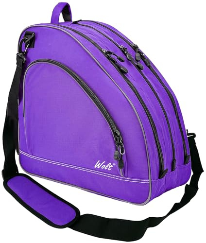 WOLT Skate Bag for Ice, Roller & Inline for Youth and Adults