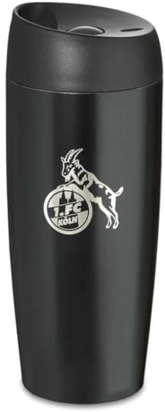 1. FC Köln Thermobecher - Logo - schwarz 450 ml Kaffeebecher Coffee to go-Becher