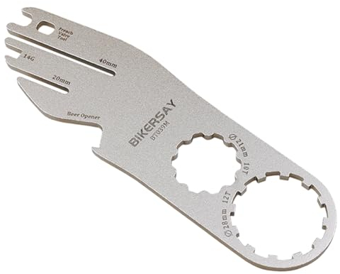 Fiorky MTB-Fahrrad-Reparatur-Korrekturschlüssel, Edelstahl, Fahrrad-Bremsscheibe, Fahrrad-Scheibenrotor-Ausrichtungswerkzeug, Einsteller, multifunktionales Fahrradzubehör