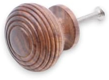 Infinity Decor Vintage Style Rosewood Beehive Wooden 40mm Cupboard Knob Interior Furniture Wardrobe Cabinet Door Pull Handle