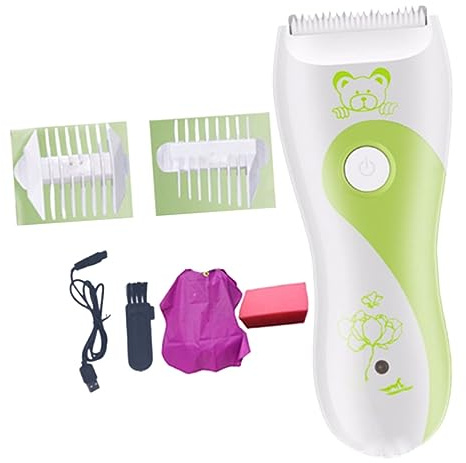 Abaodam Recortadora Eléctrica Para Bebés Cortador De Pelo Cuidado Del Cabello Diseño Ergonómico Cuchillas Precisas Color Aleatorio Esponja