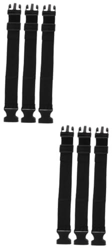Hoement 6pcs Heavy Duty Lashing Straps Cam Buckle for Suitcase Cargo Tent Lifting Straps Bungee Hooks Adjustable