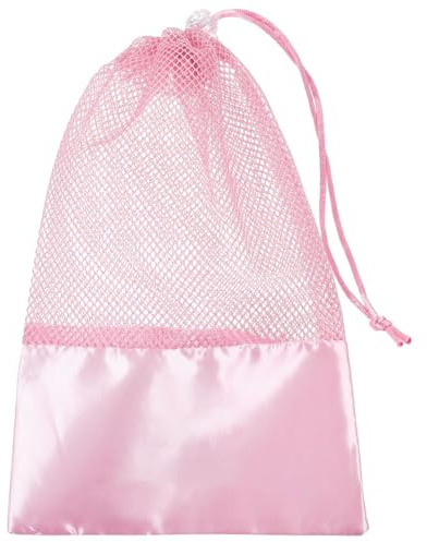 Borsa Porta Scarpe Da Danza in Rete Rosa Per Balletto Sacchetto Organizzatore Per Scarpe Da Ballo Con Coulisse Per Allenamenti E Conservazione
