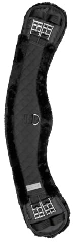 WALDHAUSEN Mondgurt mit Teddyfell, schwarz/schwarz, 55 cm