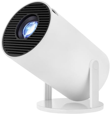 [Auto Keystone]HY300Pro Portable Mini Projector with Wi-Fi Bluetooth USB HDMI, Full HD 1080P 4K Support, Built-in Android Netflix & YouTube Ready, Home movie theater, Kids Gift,Phone & PC Mirroring