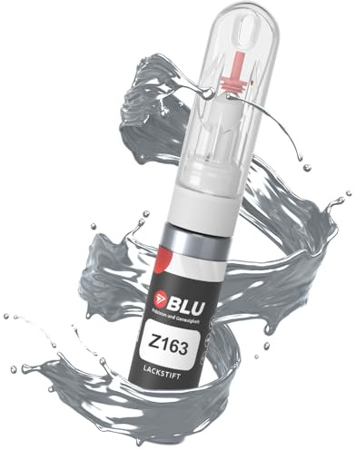 BLU Lackstift Auto kompatibel für OPEL Z163 Silber LICHTSILBER | Auto Lack Reparatur 2in1 Ausbesserungslack Pinsel + Nadel