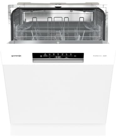 Gorenje GU642E90W Geschirrspüler/Unterbaugerät/Made in EU/60 breite/13 Maßgedecke/3 Körbe/8 Programm/Total AquaStop/MultiClack/Verstellbare Körbe/StartDelay/EEK: D/Maße (HxBxT): 81,5 x 59,9 x 59,7 cm
