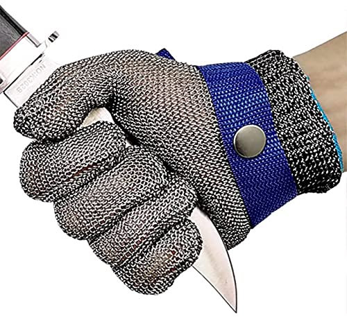 Schnittfeste Handschuhe, Schnittfeste Handschuhe aus 316-Stahldraht, Arbeitshandschuhe in Lebensmittelqualität für die Schlachtung/Austernverarbeitung, schnittfeste Küchenhandschuhe
