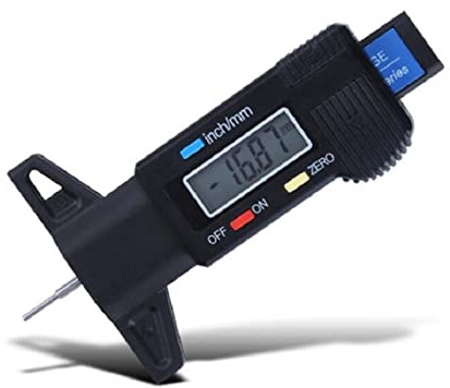 CFWWSAQ Bügelmessschraube, 0,01 mm Mikrometer digital 0-25mm LCD Elektronische Tiefe-Gauge-Laufflächenmessung Kohlefaserhöhenmessgeräte(Plastic)