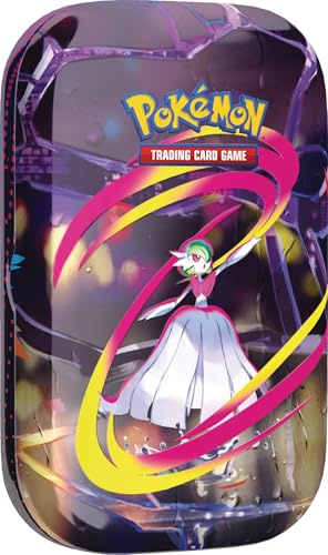 Pokémon - Juego de Cartas coleccionables: Mini Caja de hojalata Mega-Héroes – Mega-Guardevoir (1 Pegatina, 1 Tarjeta de Imagen y 2 Paquetes de Refuerzos)