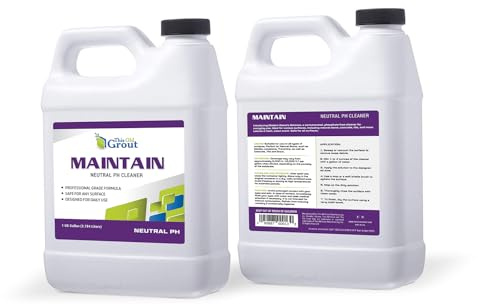 THIS OLD GROUT Maintain – Neutral pH Tile & Grout Cleaner | Safe Daily Floor Cleaner for Sealed Grout & Stone | Fresh Scent | Gallon