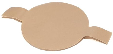QUARKZMAN Papel De Pergamino Redondo De 10 Pulgadas Hojas Para Hornear Circulares Antiadherentes Forros Precurados Con Pestañas De Levante Para Freidora (Color Madera, Paquete De 100)