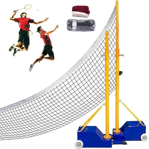 Tragbares Volleyballnetz mit verstellbarem Ständer für Indoor- und Outdoor-Sportarten