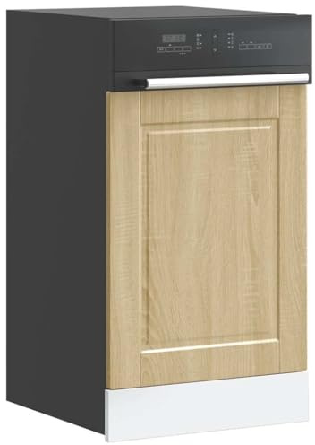 RMIHSJG Panneau de lave-vaisselle Porto en chêne Sonoma 45 x 1,5 x 67 cm - Revêtement avant - Protection de cuisine - Ce panneau de lave-vaisselle en chêne Sonoma offre une protection fiable pour