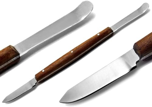 Strumenti per laboratorio odontotecnico Ceretta Modellazione Intaglio Ciotola per mescolare Spatola per gesso (Coltello per cera Fahen piccolo)