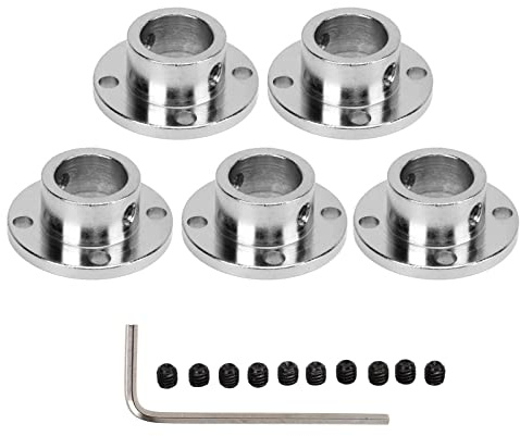 LDAUYZLING 5 Pezzi 14mm Flangia di Accoppiamento per Albero Giunto a Flangia Connettore Guida Rigida Modello Accoppiatore Accessorio Albero Asse Raccordi per Motori Modello RC Fai