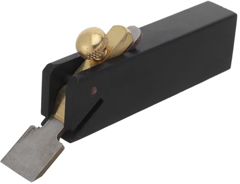 DIYEAH Mini Rabot en Ébène à Fond Plat pour Lissage des Bords Prise en Main Confortable, Outil de Finition pour Travail du Bois et Façonnage en Menuiserie