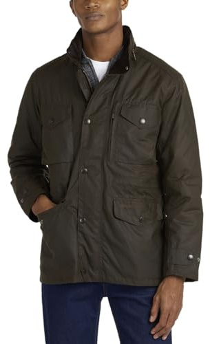 Barbour Sapper Wax Jacket - Giacca cerata da uomo, Oliva/Classico, G
