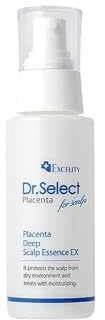 Dr. Select Placenta Deep Scalp Essence EX, 80 ml - Hair Growth Spray for Hair Loss Treatment, Regrowth, Scalp Balance, Hydration