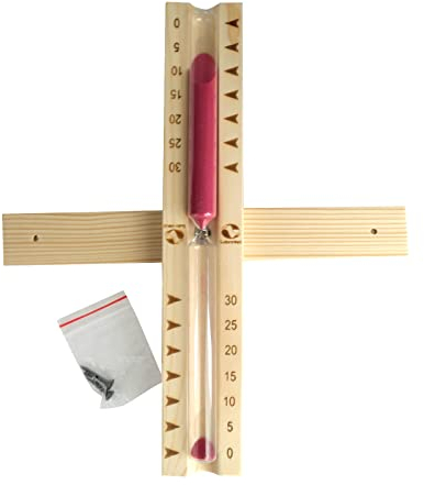 SudoreWell® Sauna Sanduhr Exklusiv 30 Minuten mit rotem Sand