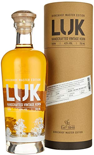 BIRKENHOF Brennerei | LUK Handcrafted Vintage Korn in Tube-Naturkarton | (1 x 0,7l ) - 43 % vol.