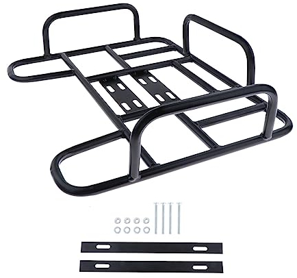 Ronyme Fahrrad-Heckkorb, Fahrrad-Hinterrad-Gepäckträger, große Kapazität, zum Mitnehmen, robuster hinterer Fahrradkorb für Mountainbikes, Stil b, Schwarz