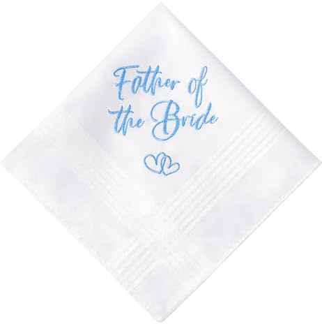 Hochzeits Taschentuch für die Mutter der Braut besticktes Hochzeitsgeschenk | Geschenkpaket,100% Baumwolle,Hochzeits-Erinnerungsstück, Brautgeschenke, Hochzeitsgeschenke, Exquisite Stickerei-Botschaft