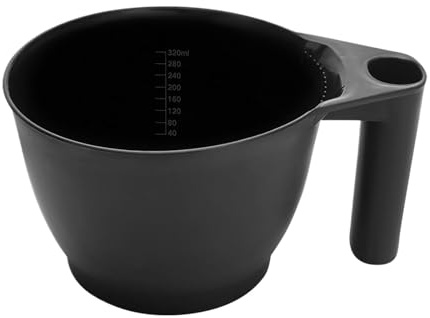 Bol mélangeur de couleur pour cheveux, bol ergonomique pour teinture des cheveux, 38,1 x 20,3 cm, matériau PP léger une application lisse, facile à nettoyer, pratique et hygiénique, pot de