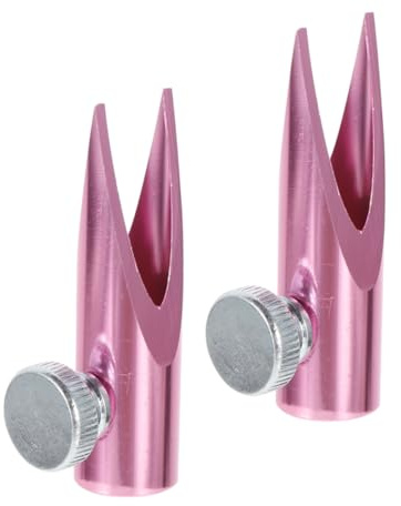OATIPHO 2 Pièces Taille-crayon Outil De Tailleur De Crayon à Sourcils Aiguillon Des Sourcils Taille-lèvres Crayon à Sourcils Plus Aiguillon Des Eye-liner Alliage D'aluminium Rose