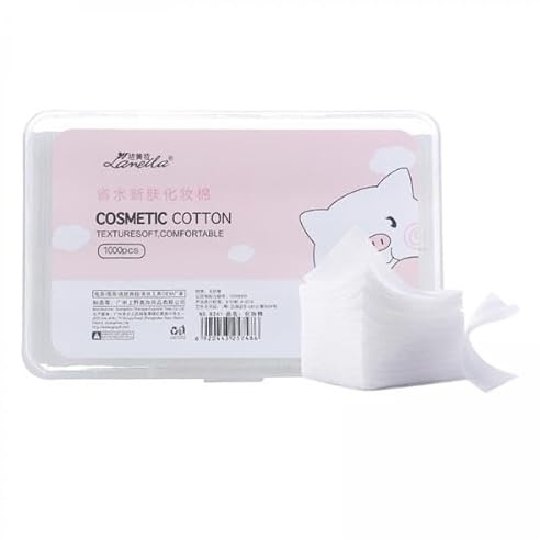 Einweg-Make-up-Entferner-Pads, Gesichtsreinigungstücher, Vliesstoff, weich, zartes, dünnes Design, 3 x 1000 Blatt