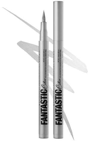 Metallic glitter eyeliner, silver diamant flytande eyeliner vattentät, silver flytande eyeliner penna, torksäker och långvarig ögonliner, högpigmenterad ögonmakeup kajalpenna för ansikte och kropp