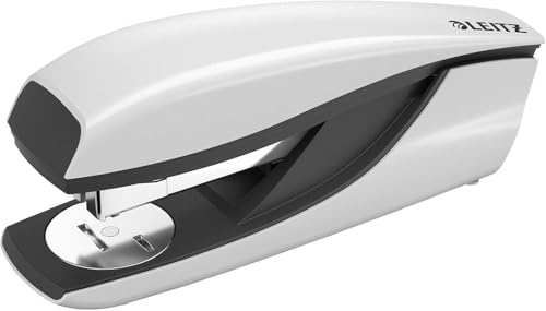 Leitz Büroheftgerät aus Metall, Für 40 Blatt, Inkl. Heftklammern, Ergonomisches Design, Grau, NeXXt-Serie, 55220085