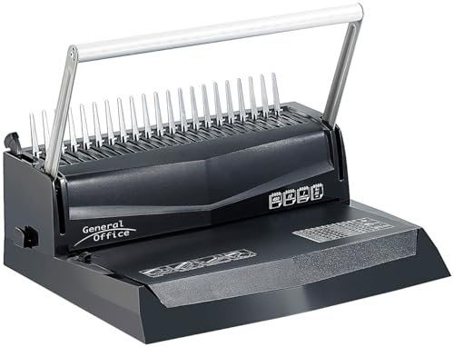 General Office Spiralbindegerät: Profi-Bindegerät: Ringbindung von max. 450 Blatt Papier (Spirallocher, Spiralbindemaschine, Plastikbinderücken)