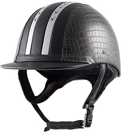 PFIFF 745455 Casco de equitación, Mujer, Negro, 54 cm