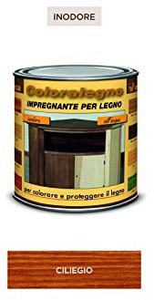 Veleca COLORALEGNO Ciliegio - ml.250 - IMPREGNATE INODORO ALL'ACQUA