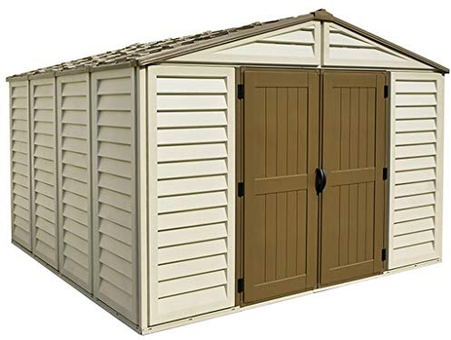 Duramax WoodBridge Plus 10.5' x 10.5' Schuppen – Beige/Braun, 320.8x318.7x222.0 cm