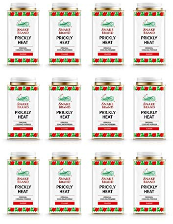 Snake Brand Prickly Heat Cooling Powder 140g Großhandelspreis Multi-Pack für Apotheke Sportclub Spa Gesundheitsshop (Packung mit 12)
