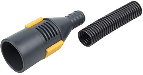 wolfcraft Absaugadapter mit Schlauch I 4682000 I Für den Einsatz eines Staubsaugers während des Bohrvorgangs