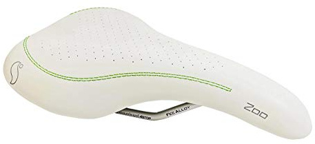 Selle Italia Men's Bicycle Seat, Gel Flow, Synthetic Leather, Green, Touring Trekking