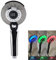 Compras Locas 3 Modos de pulverización Pantalla Digital Cabezal de Ducha de Mano con luz LED de Control de Temperatura de 3 Colores