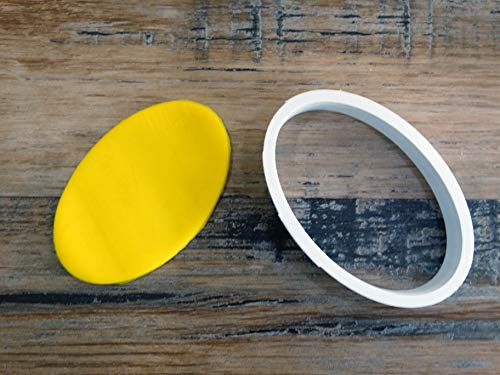 ELACE Emporte Pièce Ovale Forme - Moule Biscuit Emporte Piece Enfant - Formes Variées pour Biscuits, Gâteaux, Décorations - Idéal pour Cuisson, Artisanat, Enfants Dimension 9x6x1.5cm