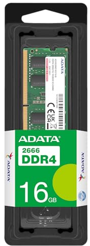 ADATA Premier 16GB, DDR4, 2666MHz (PC4-21300), CL19, SODIMM Memory, 1024x8