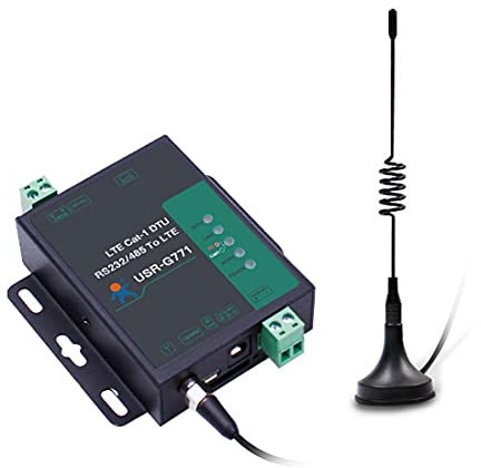 USR-G771 RS232/RS485 vers LTE CAT 1 Modem cellulaire Support LTE et GSM TCP UDP Transmission transparente avec carte SIM Support HTTP, MQTT, SMS (Modbus RTU vers TCP Version sans adaptateur)