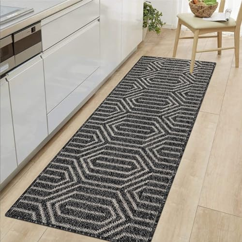 Cekene Carpet Runners for Hallway 65x180cm Non Slip Long Kitchen Runner Rug Washable Floor Carpet for Entryway Kitchen Hall Entryway Laundry Room