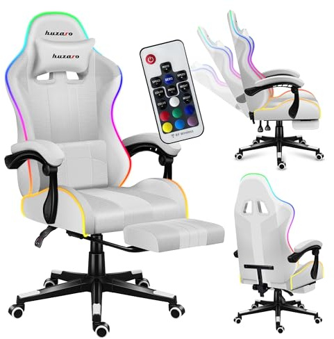 huzaro Force 4.7 RGB Gaming Stuhl - Ergonomischer Bürostuhl & PC Stuhl