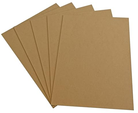ESTEXO MDF Platten Holzplatten 42x30 cm 5er Set Holz-Platten Zuschnitt für Deko DIY