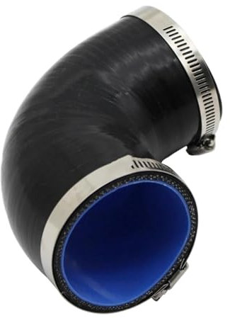 Ansaugrohr Universal Schlauch 90 Grad Stecker Auto Ladeluftkühler Turbo Ansaugrohr Kupplung Schwarz Lufteinlässe (Größe : 25MM)