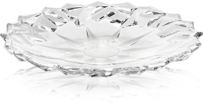 Fruktskålar Glasfruktskål Stor fruktförvaringskorg Kristall Fruktfat och snacks i europeisk stil med godispotpurrisställ för bordet mittpunkt Bowl
